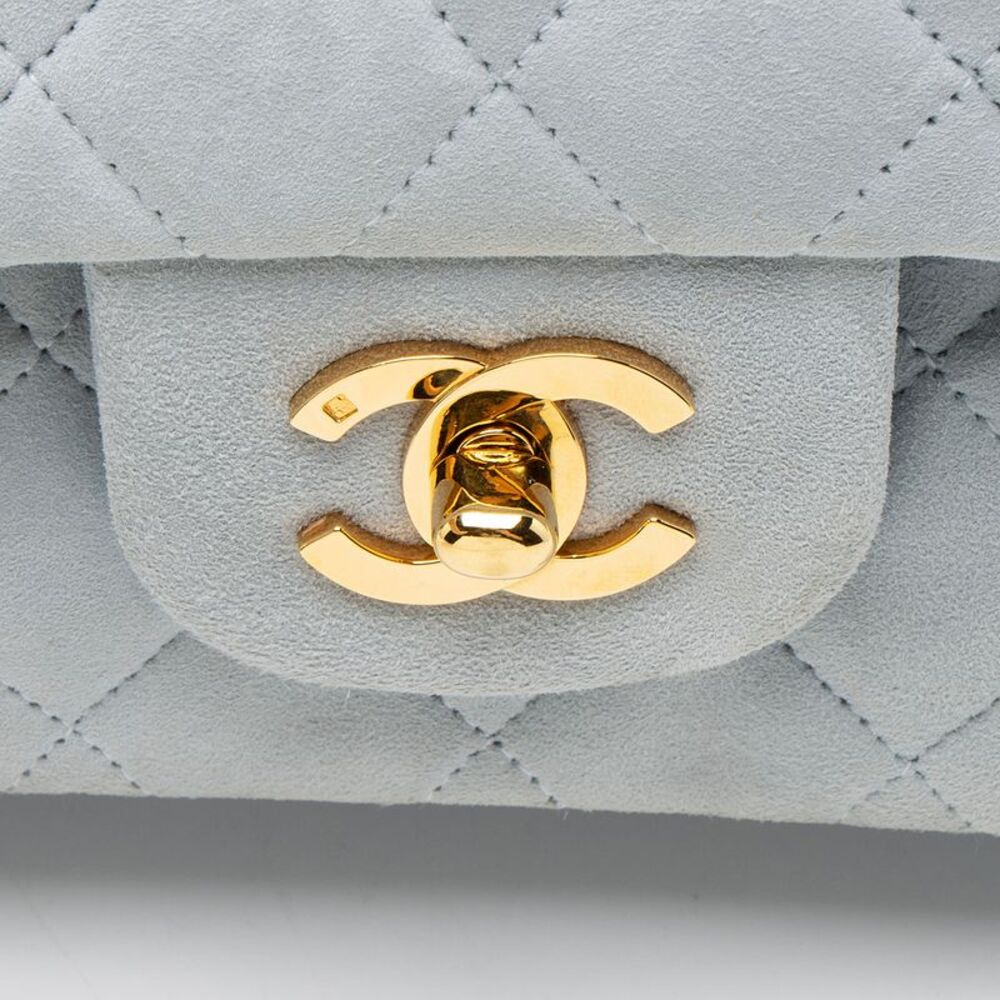Chanel Vintage Suede Classic Small Double Flap Bag - Picture 10 of 15